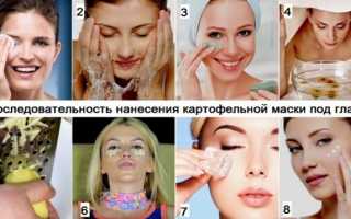 Маски из картофеля от синяков и мешков под глазами