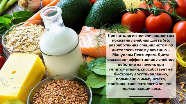Диета при гепатомегалии