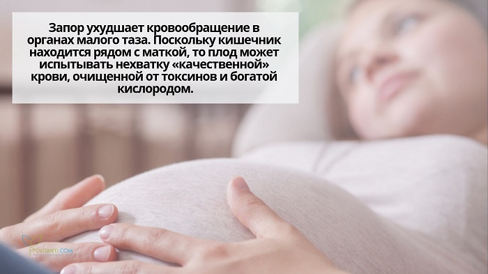 Беременная лежит