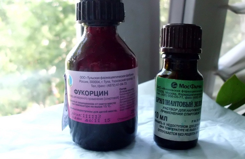 Лечение Фукорцином грибка ногтей