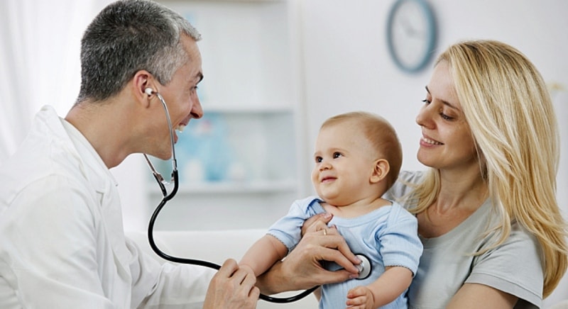 Посещение врача с ребенком