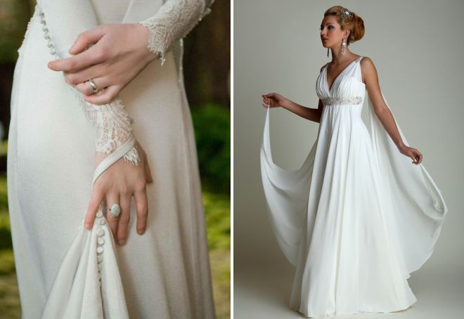 длинные платья со шлейфом