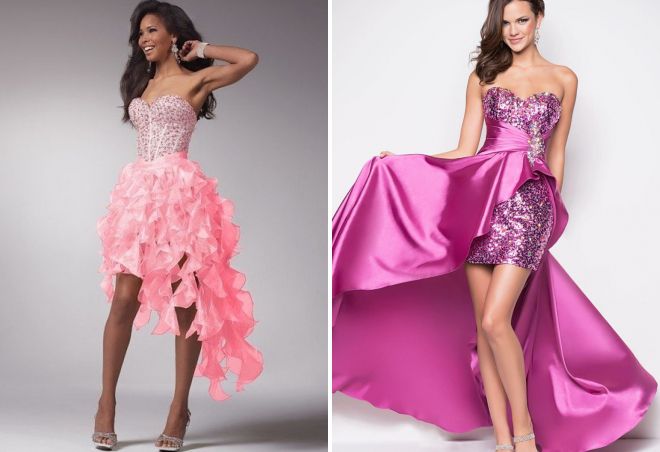 прямые платья со шлейфом