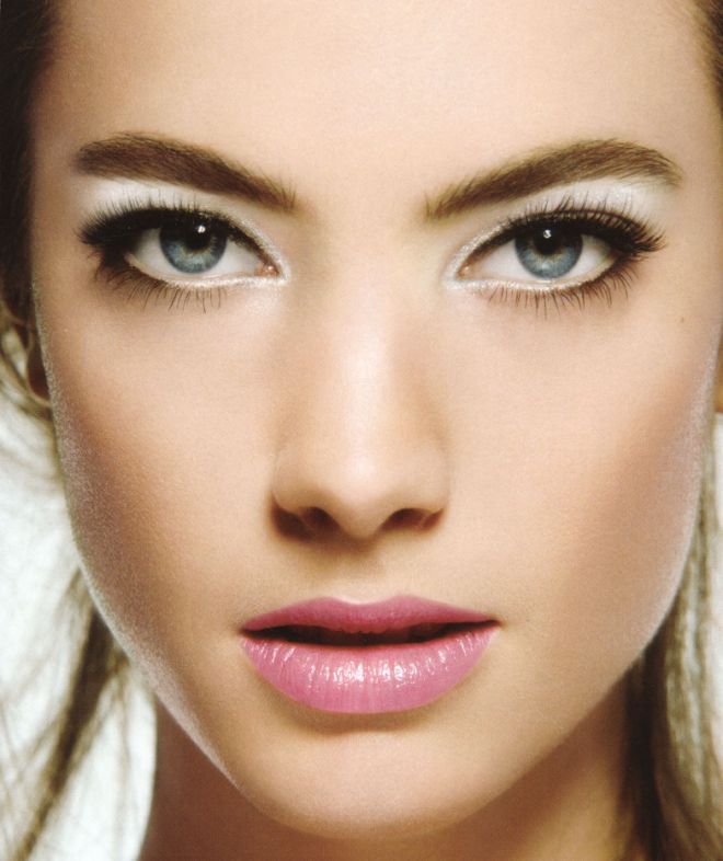 Дневной макияж для голубых глаз 1