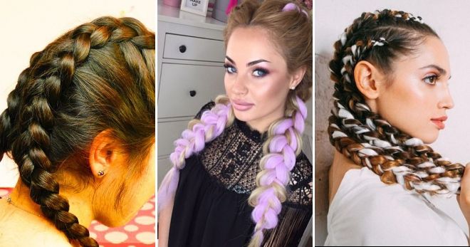 Боксерские косы на средние волосы Боксерские косы на средние волосы