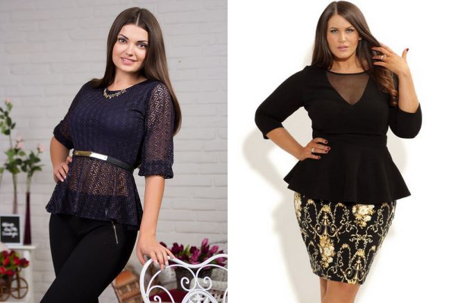 кофта с баской на полных кофта с баской на полных