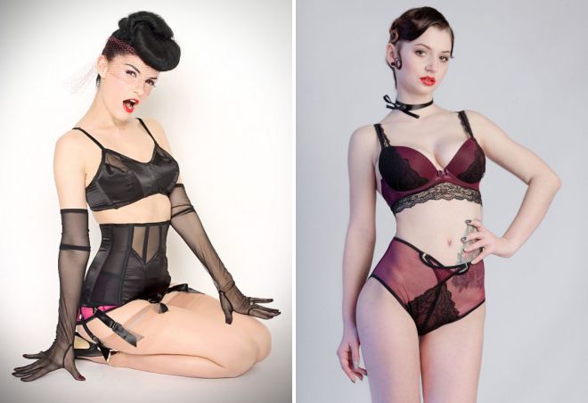 нижнее белье в винтажном стиле нижнее белье в винтажном стиле