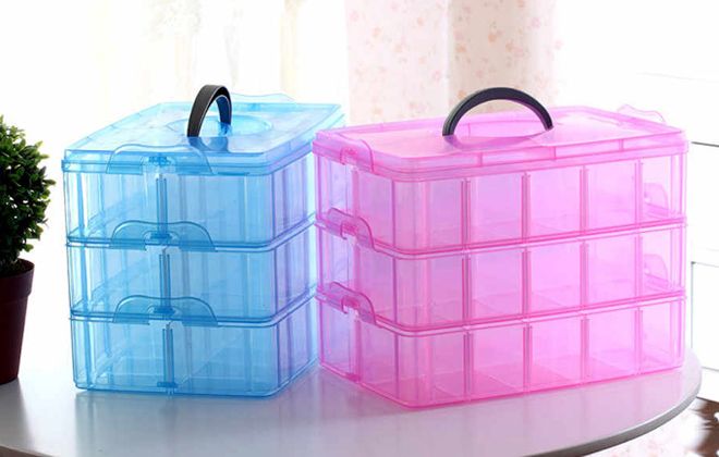 пластиковый контейнер для рукоделия пластиковый контейнер для рукоделия