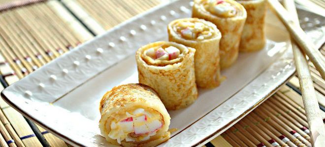 роллы из блинов с начинкой роллы из блинов с начинкой