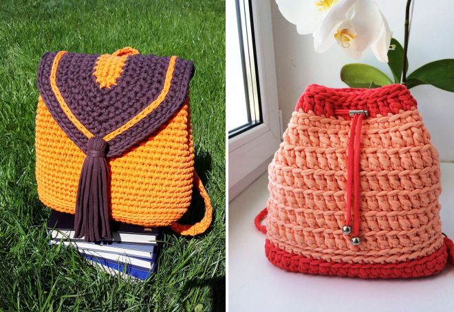 рюкзак из трикотажной пряжи рюкзак из трикотажной пряжи