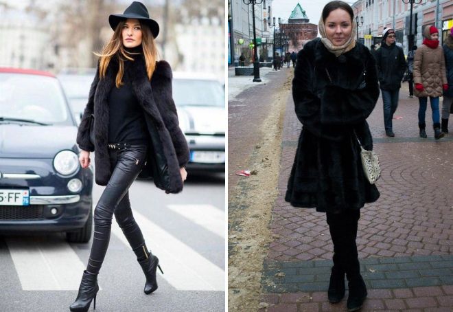 с чем носить черную норковую шубу с чем носить черную норковую шубу