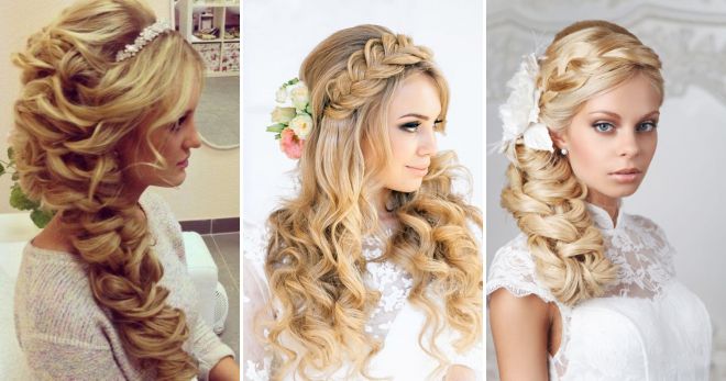 Свадебные прически с плетением на длинные волосы Свадебные прически с плетением на длинные волосы
