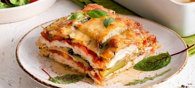 лазанья из кабачков с моцареллой лазанья из кабачков с моцареллой