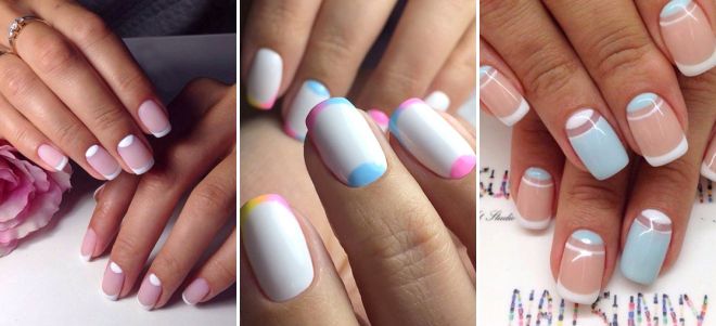 маникюр лунки и френч маникюр лунки и френч