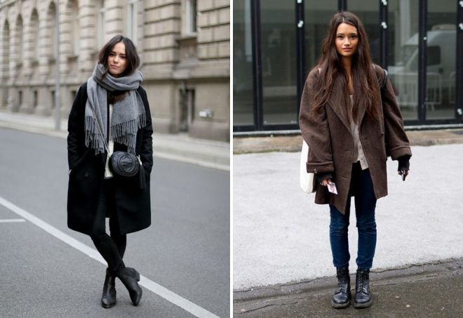 пальто оверсайз с ботинками пальто оверсайз с ботинками
