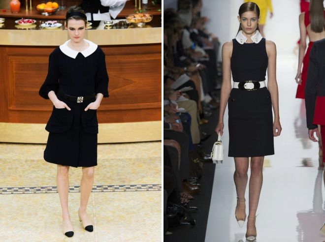 платье шанель с белым воротником платье шанель с белым воротником