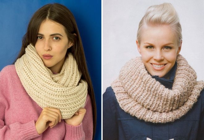 шарф-хомут английской резинкой шарф-хомут английской резинкой