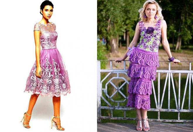 сиреневое кружевное платье сиреневое кружевное платье