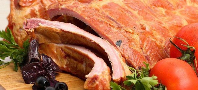 свиные ребра холодного копчения свиные ребра холодного копчения