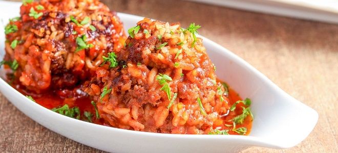 тефтели с овощами в томатном соусе тефтели с овощами в томатном соусе