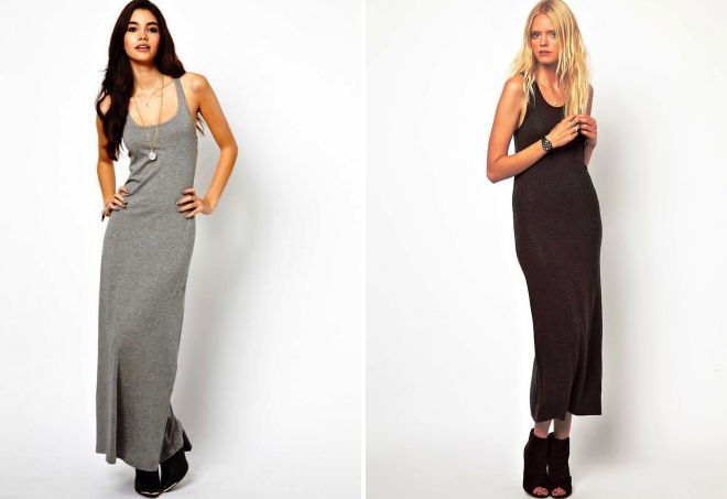 трикотажное платье майка трикотажное платье майка