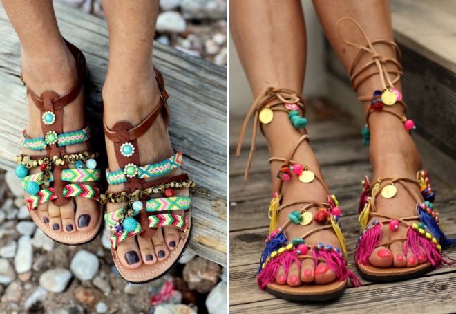 босоножки в этническом стиле босоножки в этническом стиле