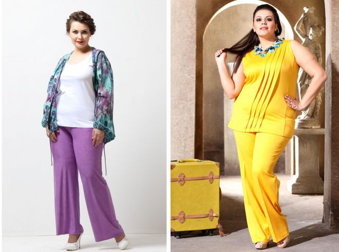 цветные летние брюки для полных цветные летние брюки для полных