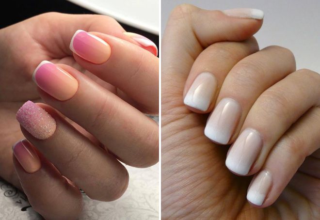 дизайн ногтей омбре френч дизайн ногтей омбре френч