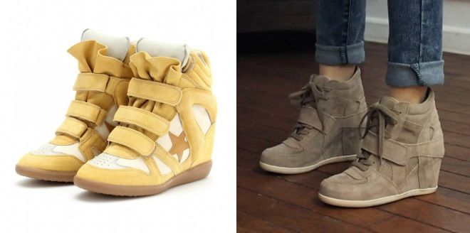 кроссовки на танкетке isabel marant кроссовки на танкетке isabel marant
