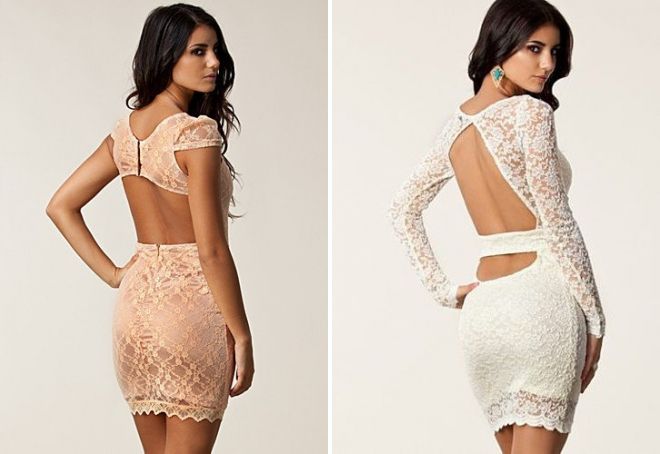 кружевное платье с открытой спиной кружевное платье с открытой спиной