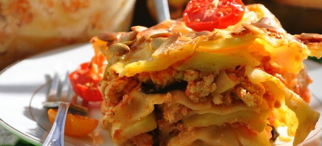 лазанья из кабачков и грибов лазанья из кабачков и грибов