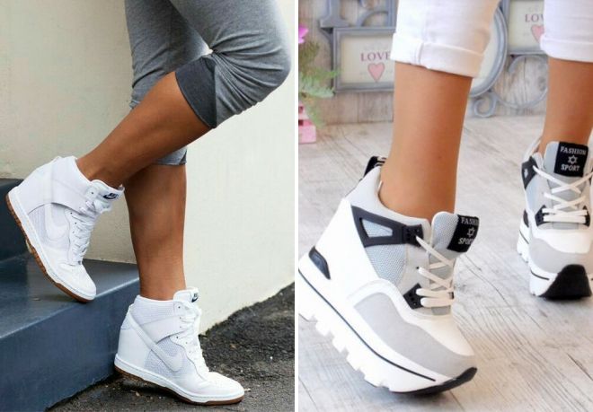 модные женские кроссовки на танкетке модные женские кроссовки на танкетке