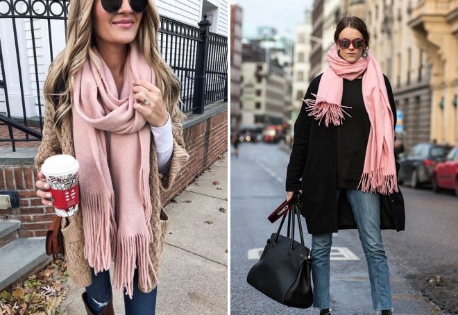 Палантин пыльная роза Палантин пыльная роза