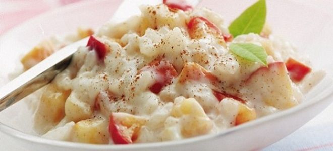 рисовая каша с яблоками рисовая каша с яблоками