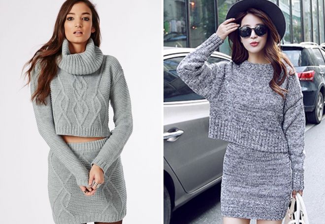 серый вязаный свитер серый вязаный свитер