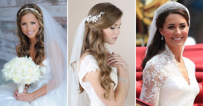 свадебная причемка распущенные волочы с фатой свадебная причемка распущенные волочы с фатой