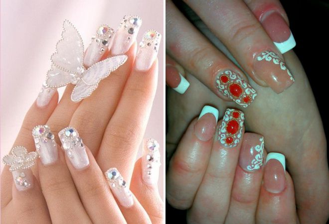 свадебный маникюр с жидкими камнями свадебный маникюр с жидкими камнями