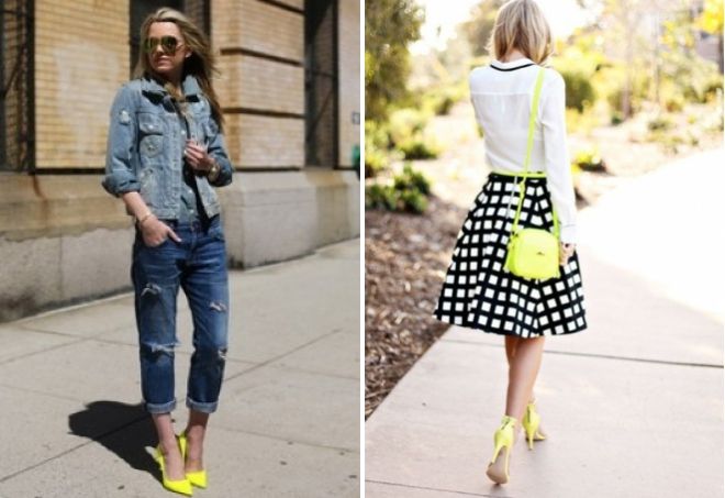 Желтый цвет обуви Желтый цвет обуви