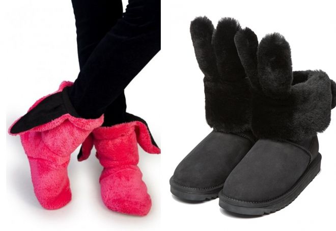 зимние угги с ушками зимние угги с ушками