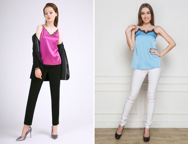 блузки на бретельках из шелка блузки на бретельках из шелка