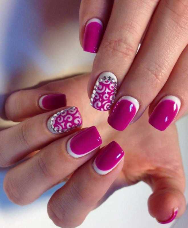 дизайн ногтей френч с рисунком раз дизайн ногтей френч с рисунком раз