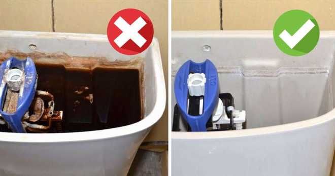 как почистить бачок унитаза как почистить бачок унитаза