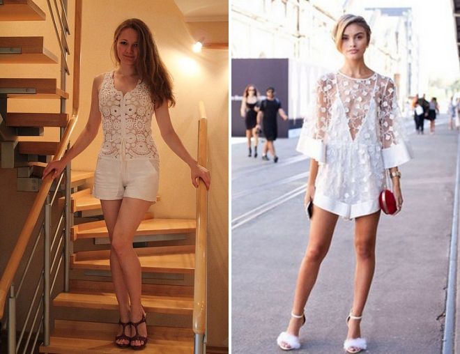 летний вязаный комбинезон летний вязаный комбинезон