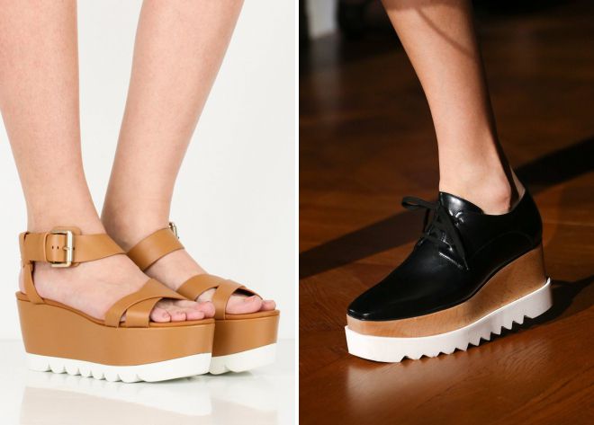 модная обувь на платформе модная обувь на платформе