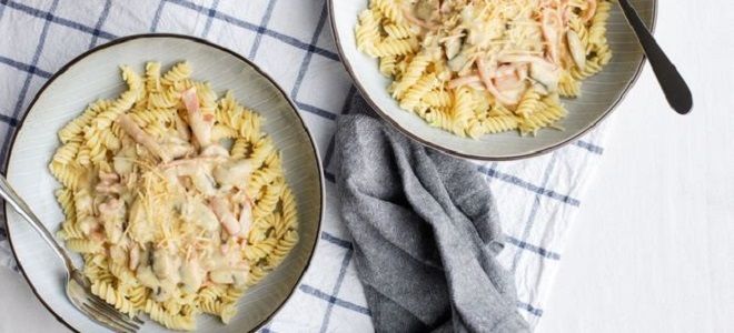 фото13 паста карбонара с молоком