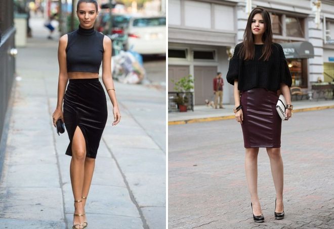 с чем носить коричневую юбку с чем носить коричневую юбку