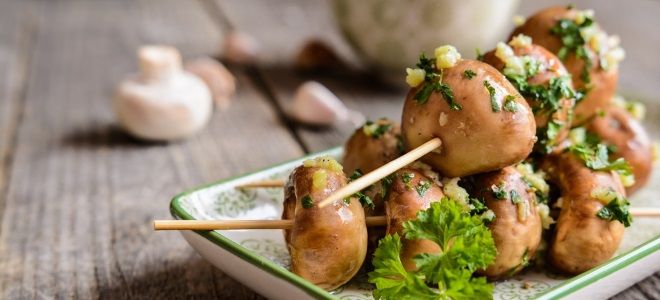 Шашлык из шампиньонов рецепт Шашлык из шампиньонов рецепт
