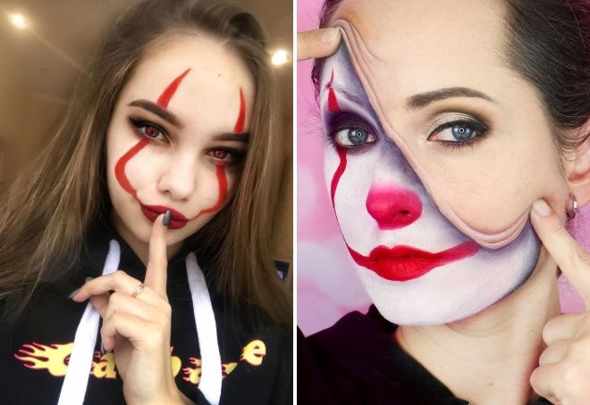 грим на хэллоуин пеннивайз грим на хэллоуин пеннивайз