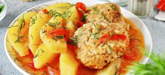 ленивые голубцы с картошкой в духовке ленивые голубцы с картошкой в духовке