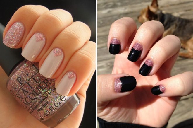 лунный блестящий маникюр лунный блестящий маникюр